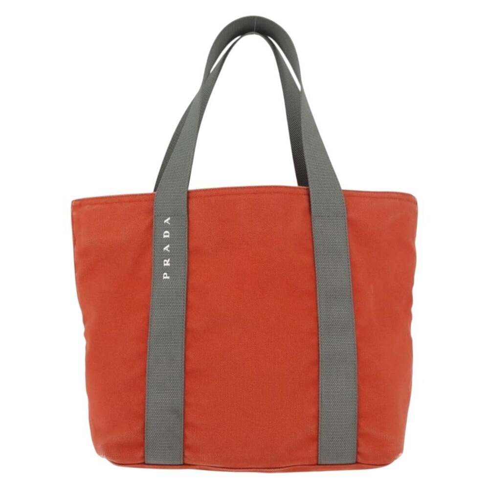 Prada Canvas Sports Handbag Orange